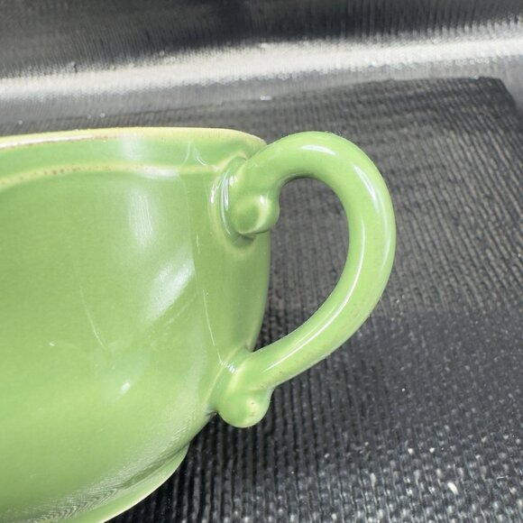 Pierre Deux Green Teacup Cup Mug Stoneware Ceramic Made In Portugal Vintage Cup - Picture 4 of 10